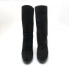 BLACK SUEDE BOOTIES WITH TASSEL YSL (SIZE 39)