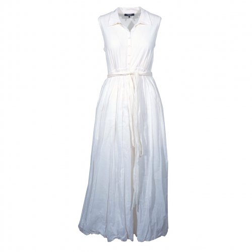 WEEKEND MAX MARA OFF-WHITE ΜΑΚΡΥ ΦΟΡΕΜΑ SIZE:L