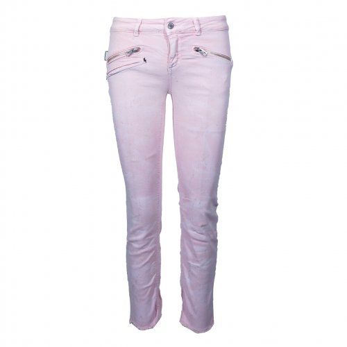 ZADIG & VOLTAIRE PINK DENIM TROUSERS SIZE:24