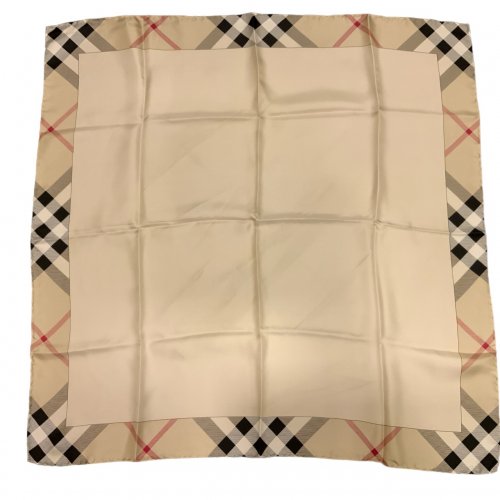 BURBERRY SCARF PLAID WITH BEIGE SPACE ON THE CENTRE 