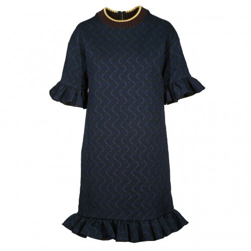 MARNI BLUE-BLACK DRESS SIZE:IT40